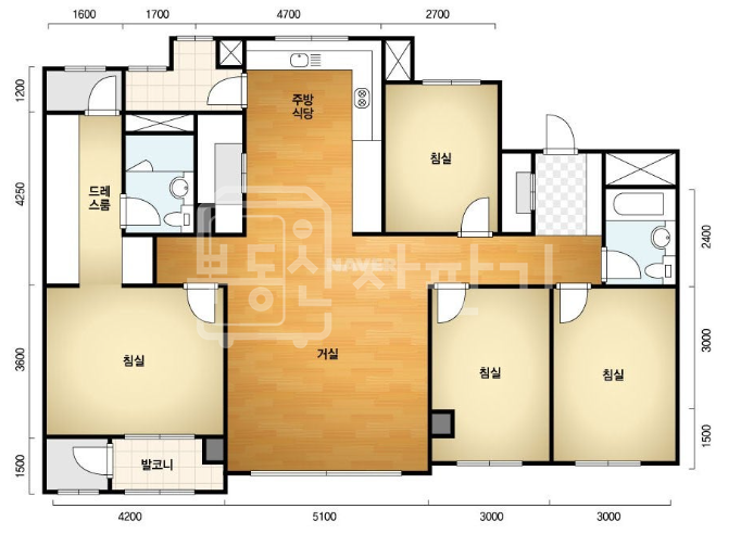 서울 강남구 개포동 방4화2,판상형, 대형평형만을 위한 특별한View,커뮤니티 연결동 매매 매물번호 32619 사진 4