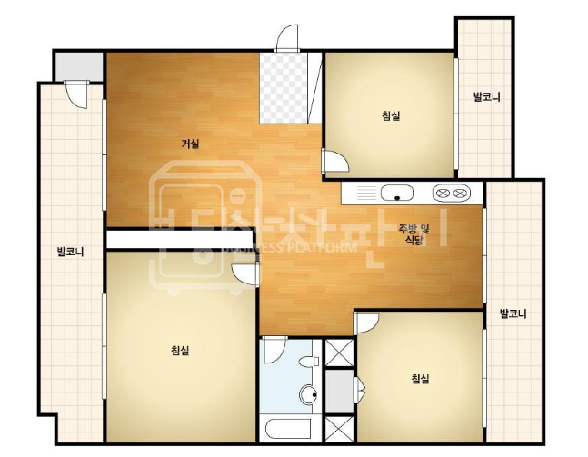 서울 강남구 청담동 청담우방, 계단식 방3, 귀한 특올수리 25, 언북초 3분, 강남구청역 초역세권, 거주만족도 높은 단지 전세 매물번호 32700 사진 5