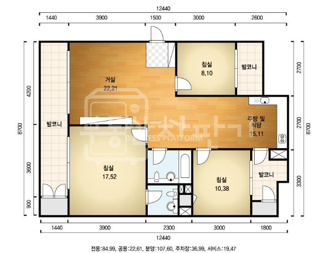서울 강남구 청담동 청담삼성3차, 방3화2, 특올수리 확장, 인기 높은 언북초배정, 초역세권 , 청담동 내집마련기회 매매 매물번호 32703 사진 6