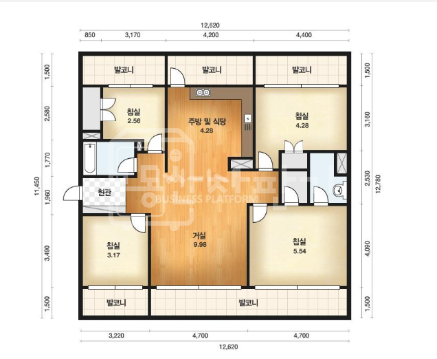 서울 강남구 청담동 한신오페라하우스, 방4개,특올수리 첫입주, 시스템에어컨, 언북초 맞은편 전세 매물번호 32710 사진 3
