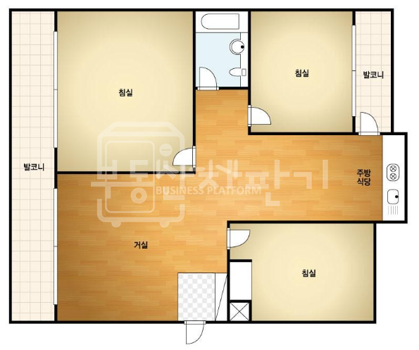서울 강남구 청담동 계단식 방3, 귀한 소액보증금 월세, 강남구청역 도보9분, 언북초 배정 월세 매물번호 32765 사진 4