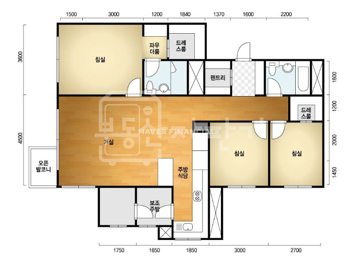 서울 강남구 삼성동 아크로삼성, 룸3욕2, 귀한 소액 보증금 월세, 하이엔드 고급아파트 커뮤니티 입성 기회 월세 매물번호 32864 사진 4